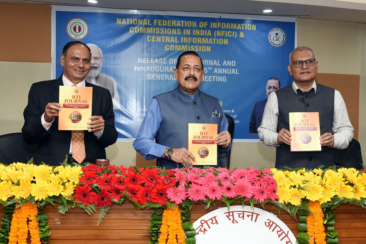 Visit of Hon’ble Minister of State Dr. Jitendra Singh in Central Information Commission on 26-08-2025