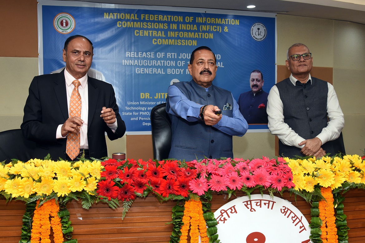 Visit of Hon’ble Minister of State Dr. Jitendra Singh in Central Information Commission on 26-08-2025