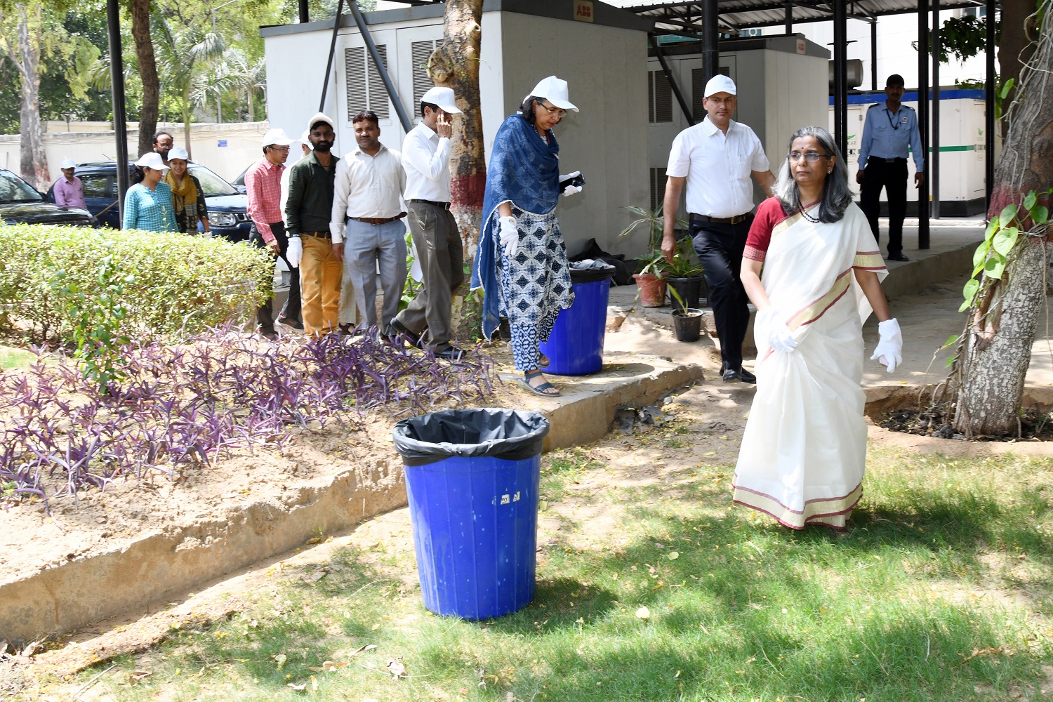 during the swachhata pakhwada week in 2024 secretary madam along with add sec and other staff members actively participated in cleanliness activities. 